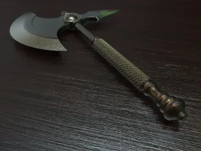 Battle axe 2 3D model purchase
