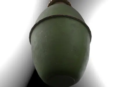 Yugoslavian grenade M38 Low-poly 3D model
