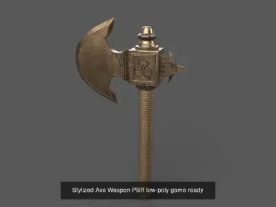 Stylized Cutlass Low-poly 3D model 3D Model Collection