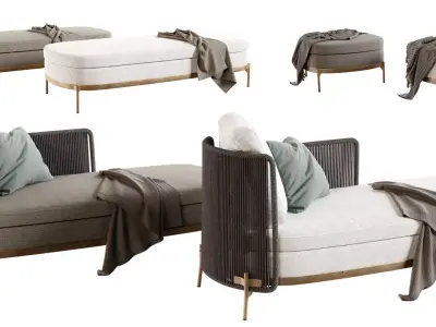 Sofa Outdoor Garden 2 3D model