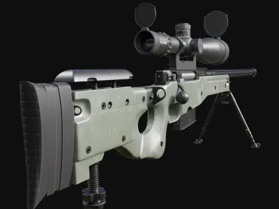 Accuracy International AWM L115A3 3D model