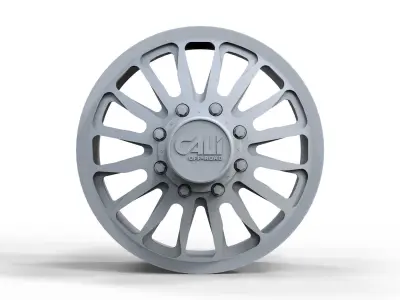 Cali Off Road Dually Front Rims 3D model