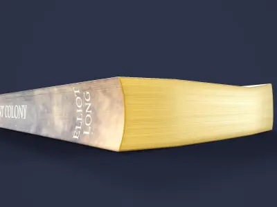 Paperback Book Low-poly 3D model