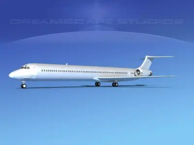 McDonnell Douglas MD-90 Bare Metal 3D model