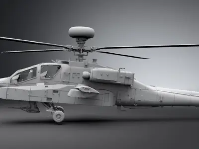 Apache AH64 Longbow Scale model 3D print model