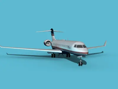 Bombardier Global 7000 V09 3D model