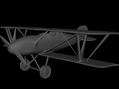 Albatros DV from World War 1 Free low-poly 3D model