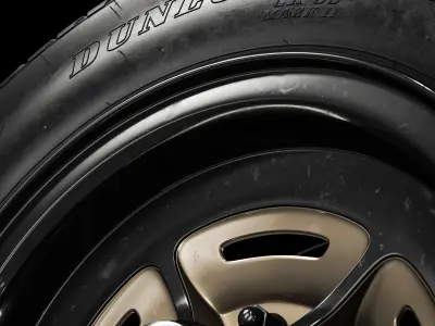 Dunlop 224 CR65 600L 15 R7 Revamped 3D model