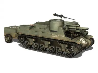 M7 Priest - Baboom 3D model