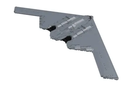 MocBricks3D - B-2 Stealth Bomber 3D print model