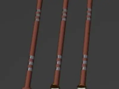 Medieval Weapons  Low-poly 3D model