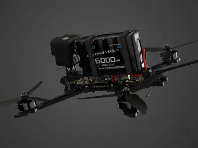 FPV drone 5 inches 3D model