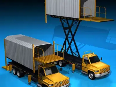 Airport loading vehicle 3D model
