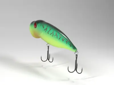 hard lure - colorful popper 3D model