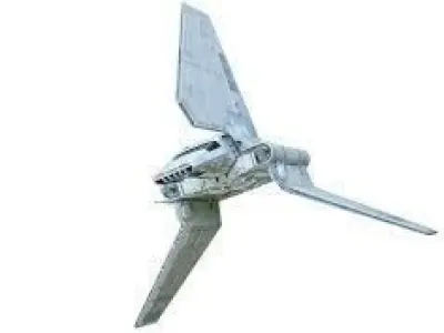 imperial space shuttle star wars Lambda-class T-4a shuttle 3D model