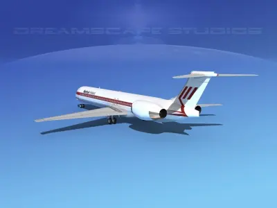 McDonnell Douglas MD83 Martinair 3D model