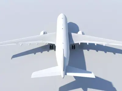  A330 NEO Low Poly Static Model Low-poly 3D model