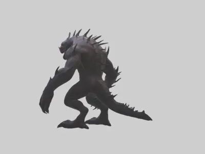 Clawedmonster Model 1 Low-poly 3D model