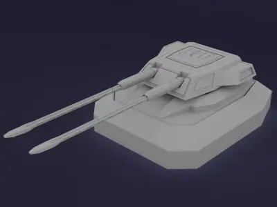 Takom 0512 Bismarck Low-poly 3D model