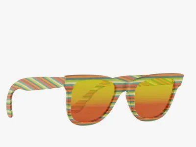 Bamboo Sunglasses 3D model