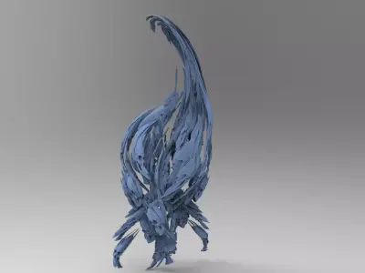 Dantes Purgatory ivy sculls stand 3D model
