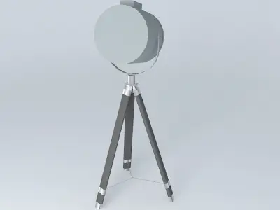 Mini Cannon Spotlight  lamp Free 3D model