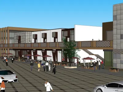 Sketchup Shopping Center W2 3D model