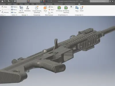 CSLR 42 GBB rifle System 3D Printed 3D model