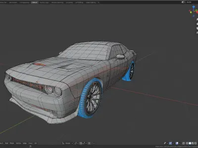 dodge challenger Free 3D model