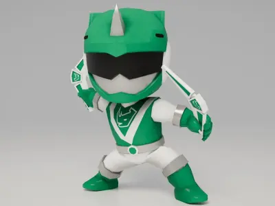 Liveman Warriors Rigged Free low-poly 3D model