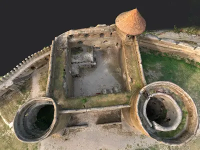3D model - Akkerman fortress - Ukraine - usdz gltf obj 3D model