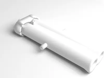  Double-barrel Cannon 3D model