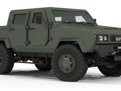 Military vehicle 3D model