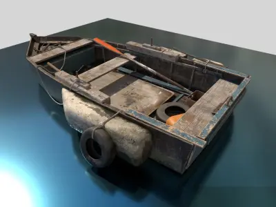 Old Fishing Boat  3D model