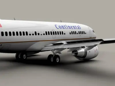 Boeing 737-700 Continental Airlines 3D model