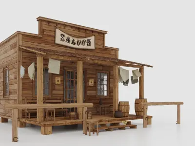 Wild West Saloon 3D model
