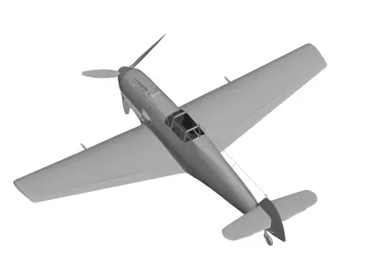 Messerschmitt Bf 109 variants 3D model