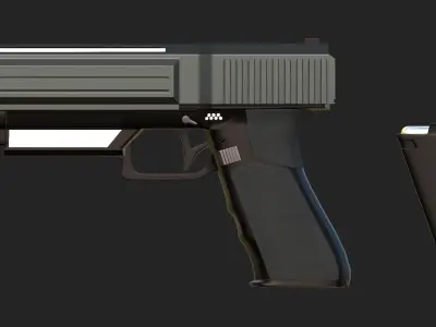 GUN Sci-Fi  Low-poly 3D model Low-poly 3D model