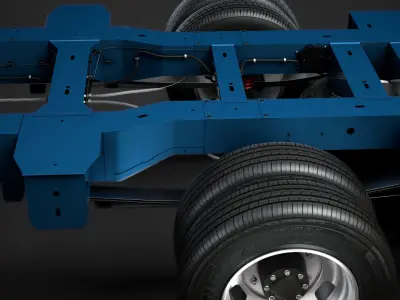 Renault Master SingleCab DW E20 Chassis 2010 3D model