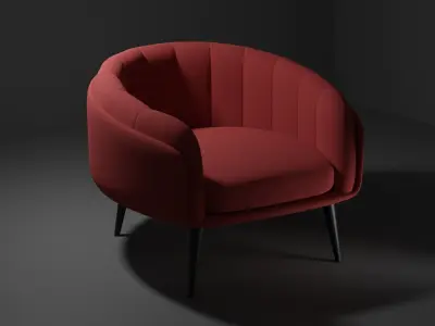 Sofa chair Free low-poly 3D model purchase