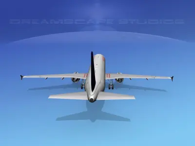 Airbus A321 Air Canada 2 3D model