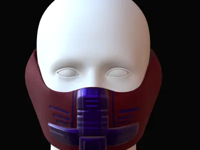 Gas mask helmet 3d model scifi Low-poly  Low-poly 3D model 571