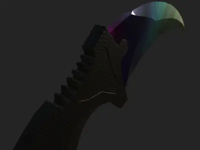 The Karambit Knife Free low-poly 3D model