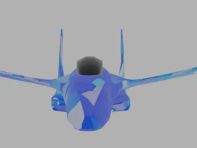 su-27 Low-poly 3D model