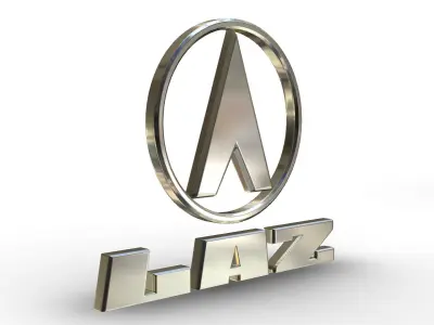 laz logo 3D model