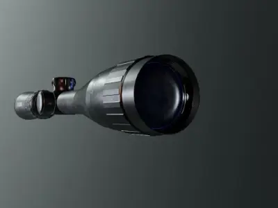 Sniper Scope Game Ready  Low-poly 3D model purchase
