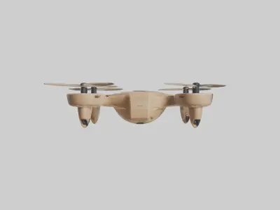 Biodegradable Drone M 1 Low-poly 3D model