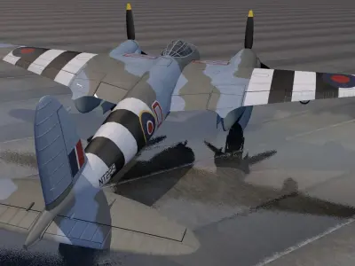 DeHavilland Mosquito Mk-18 3D model