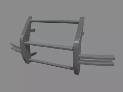 Bull Bar 05 Low-poly 3D model