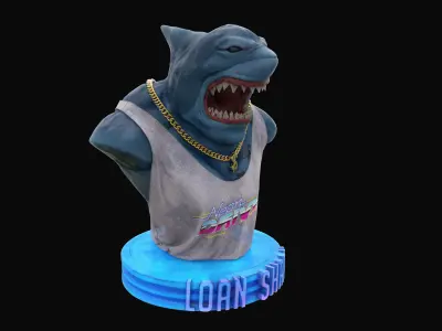 Loan Shark Bust 3D model